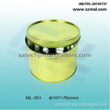 Round tin box, tin can, gift box